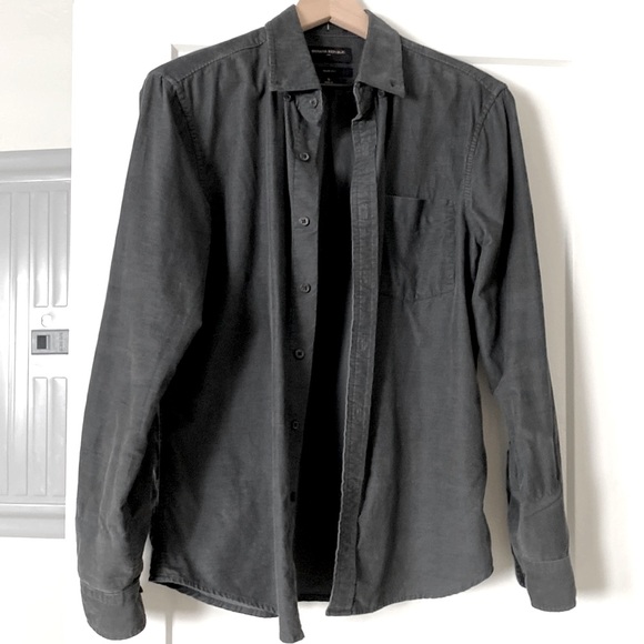 Banana Republic Factory Slim Fine Wale Corduroy Shirt - Picture 1 of 8